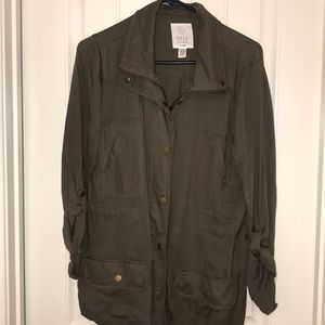 Olive green cargo jacket